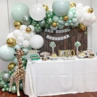 Pastel воздушные шары-гирлянды арочный комплект Macaron, зеленые и белые воздушные шары, принадлежности для дня рождения, декор для свадьбы, детского праздника, вечеринки сделай сам