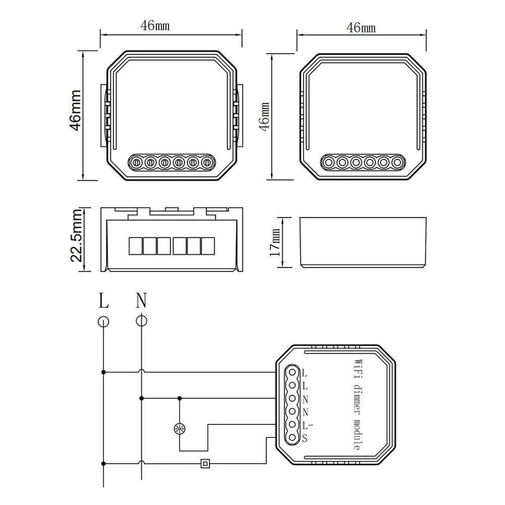 

DIY Tuya Intelligent WiFi Dimmer Module for Alexa Google Assistant APP Control with Extensive Compatibility and Usability