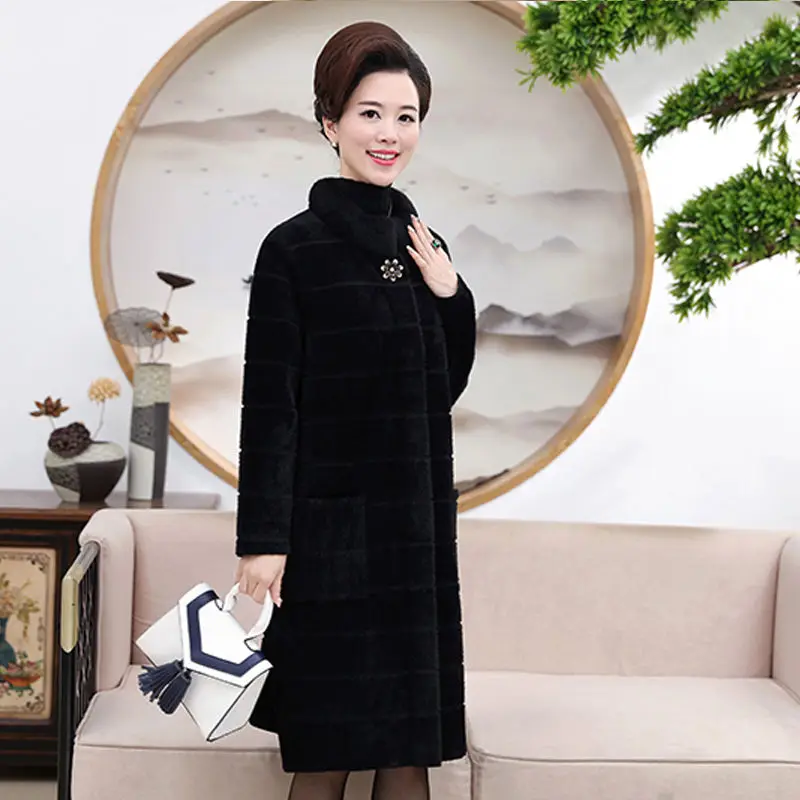 Осень зима 2019 повседневный вязаный кардиган с длинным рукавом для женщин