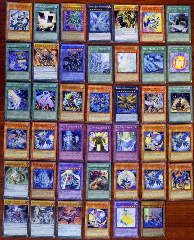 41 шт./компл. Yu-Gi-Oh игры не повторяя английские карточки игровая коллекция карт с металлической коробки игрушки для детей