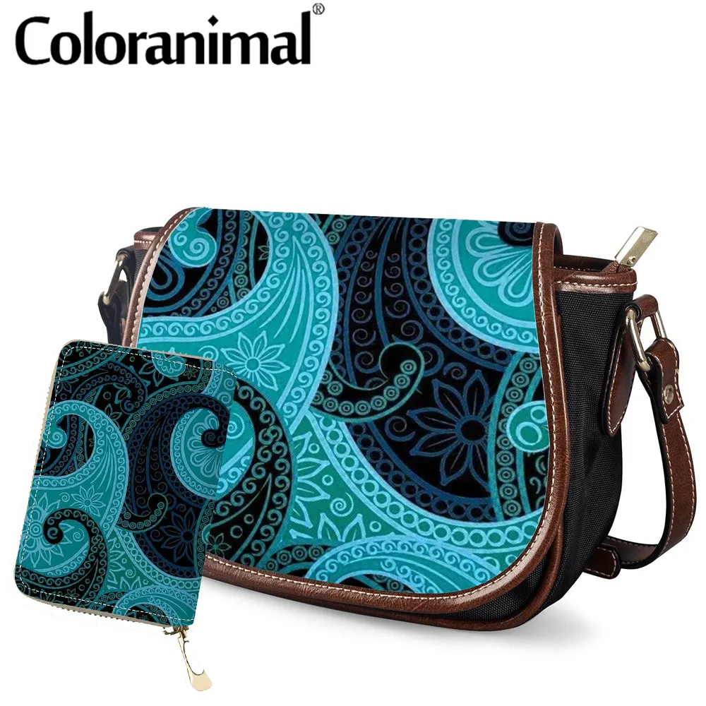 Модные женские маленькие сумки-седло Coloranimal классические сумки-Кроссбоди из