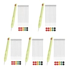 Ручной набор для татуировок, 10 игл для татуировок, ручка для татуировок, подушечки, набор для самостоятельной татуировки принадлежности художника