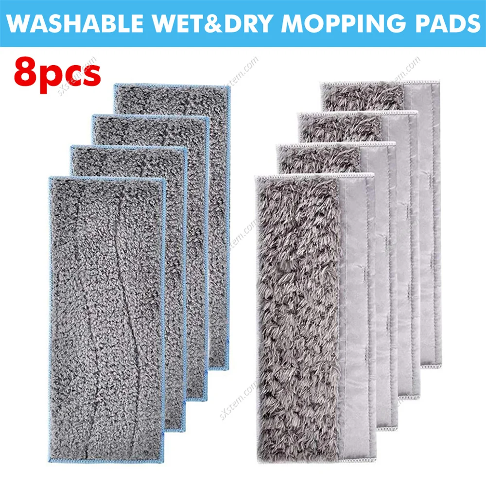 

8pcs Replacement Steam Mop Pads Steam Mop Cloth Cover For Shark S1000 S1000a S1000c S1000wm S1001c Rag Mop Fiber Cloth