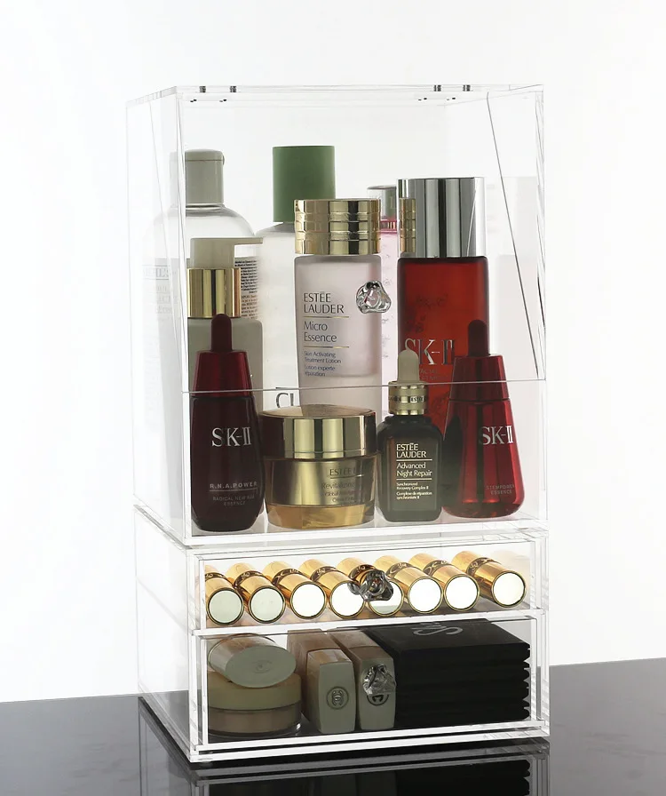 Dressing Table Cosmetic Skin Care Perfume Lipstick Blush Eyeshadow Organizer Drawer