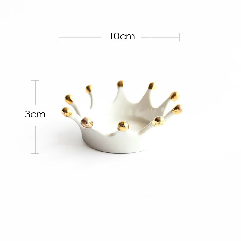 Милое керамическое кольцо держатель ювелирная коробка косметический Органайзер