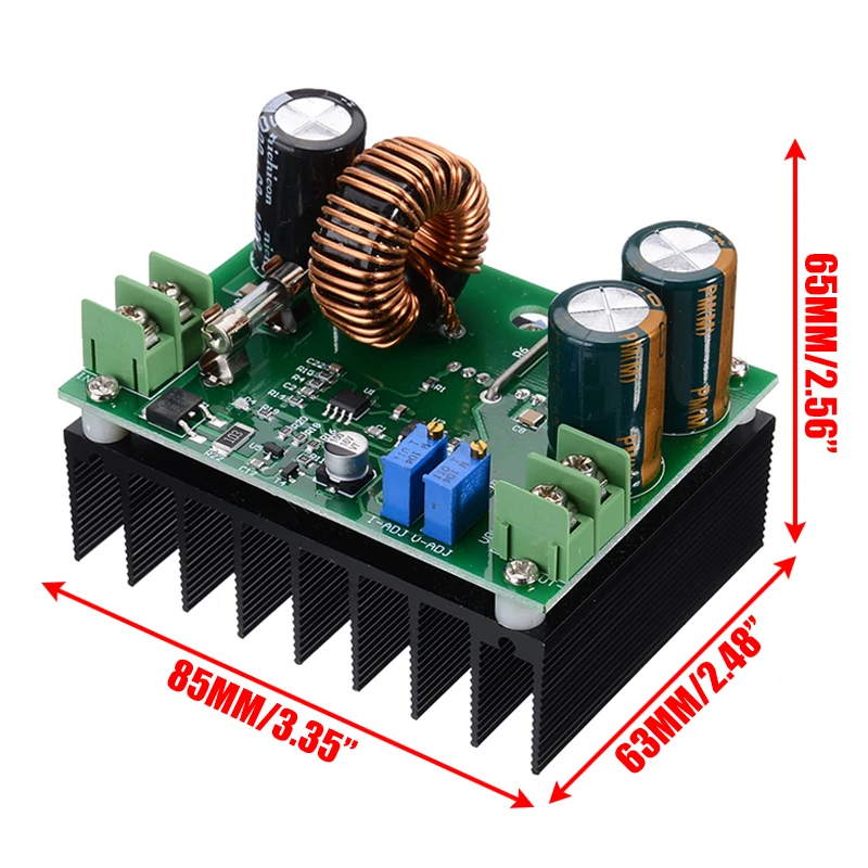 DC 12 V 60 80 Step Up Мощность модуль повышающий преобразователь постоянного тока с 15A 10A