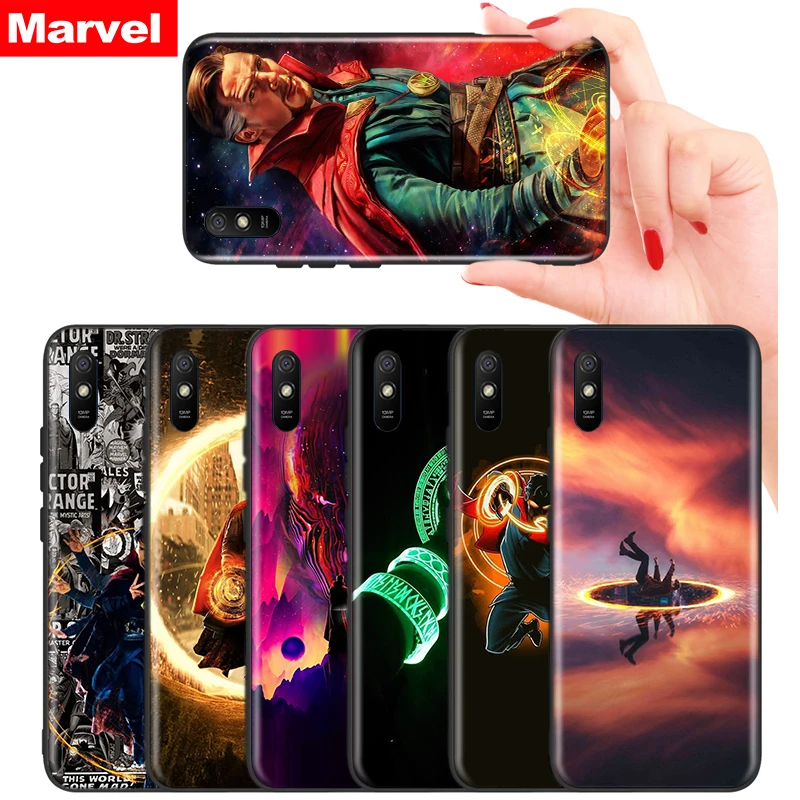 

Silicone Black Cover Marvel Avengers Doctor Strange For Xiaomi Redmi K40 K30i K30T K30S K20 10X GO S2 Y2 Pro Ultra Phone Case