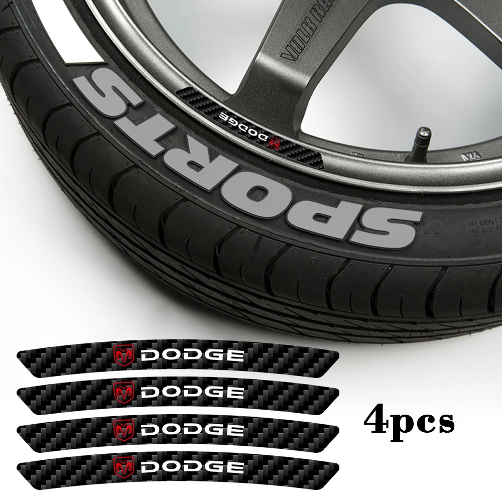 Виниловые наклейки на ступицы колеса из углеродного волокна 4 шт. автомобильный