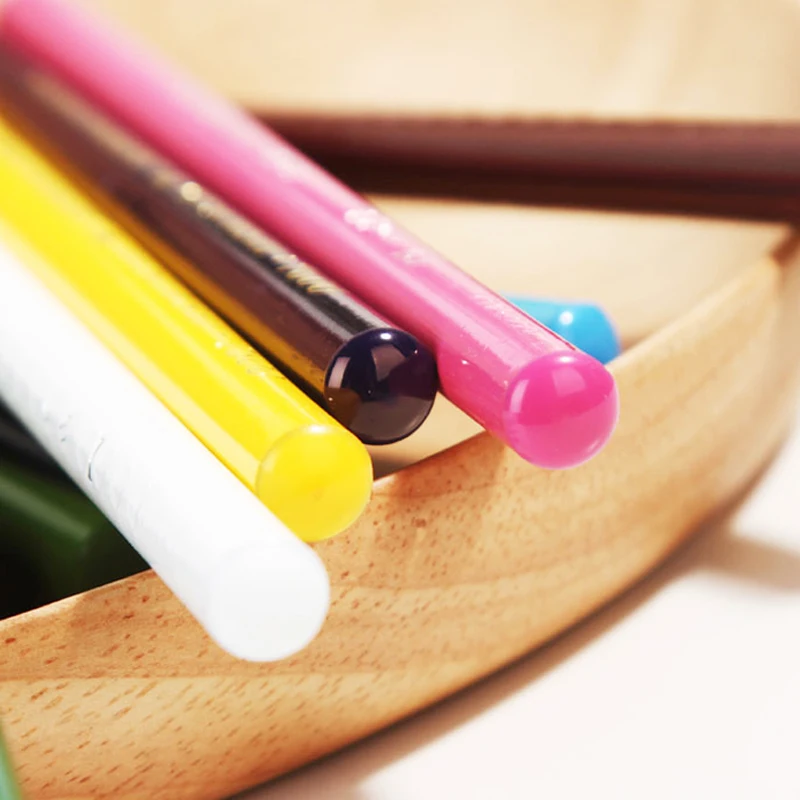 12pcs/box UNI 7600 Paper Oily Crayon 12-color Cord Eco-friendly Tear Industrial Crayons for Writing Marks | Канцтовары для офиса и