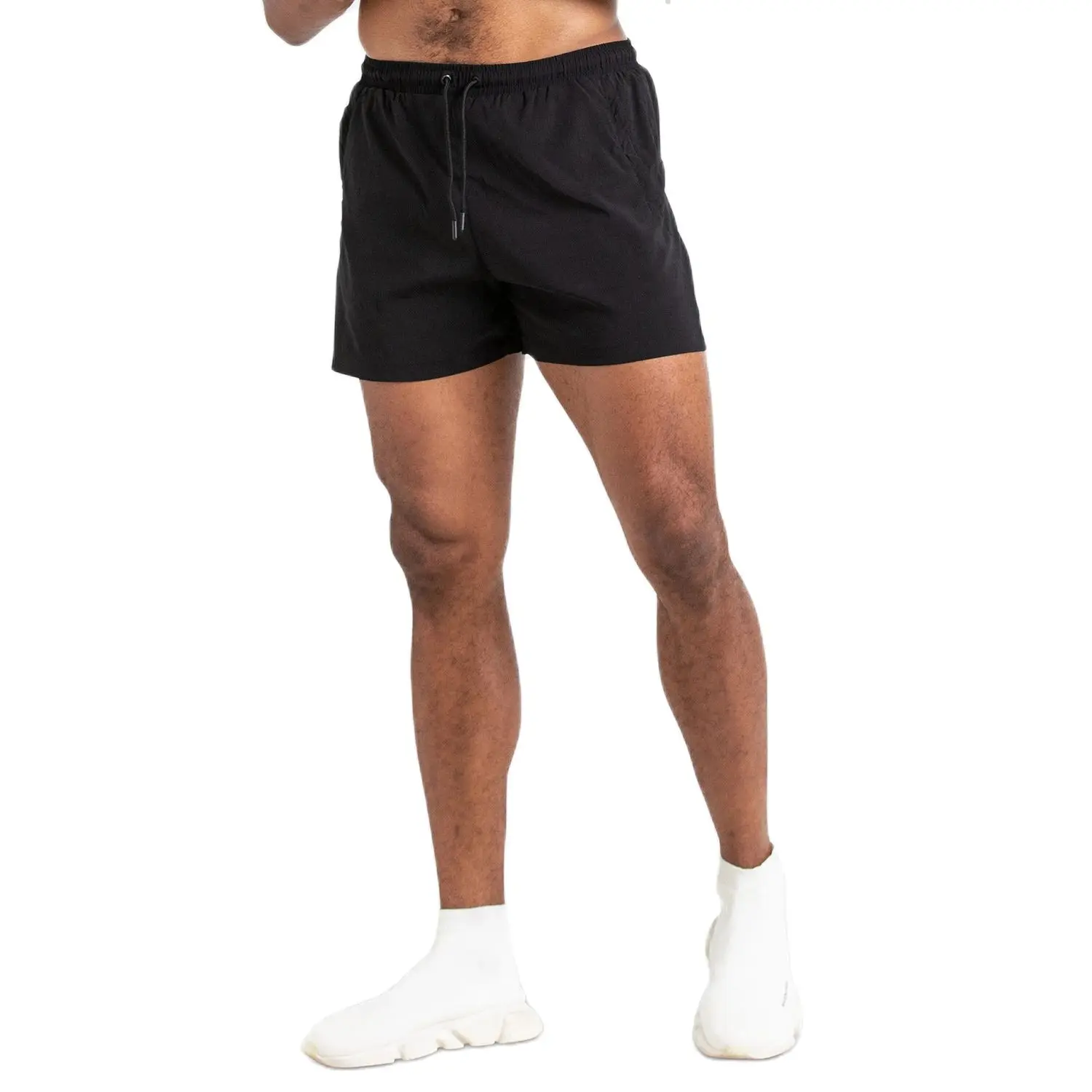 

New 2021 solid color pocket men's shorts, home pants, smooth beach pants, slim fit pants, sports shorts