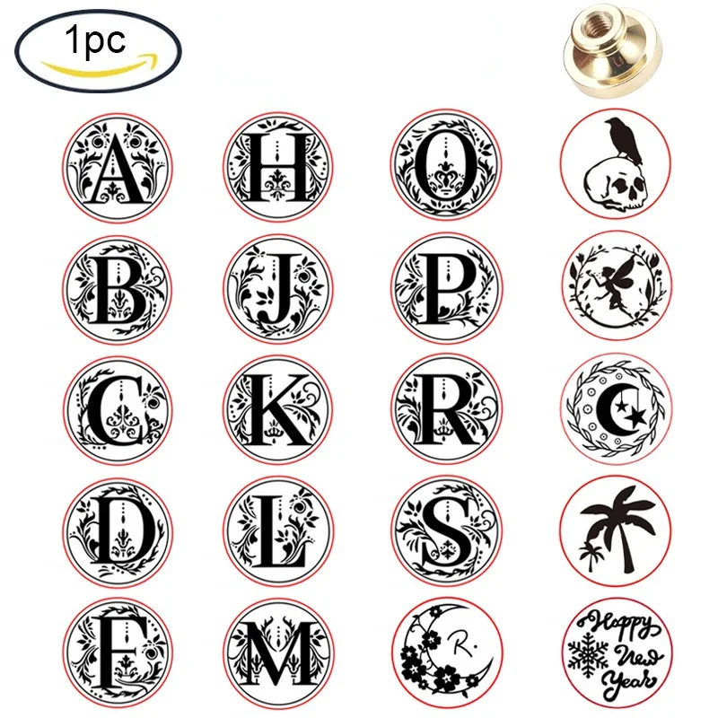 

1PC Wax Seal Stamp Head Letter A Removable Sealing Brass Stamp Head For Creative Gift Envelopes Invitations Cards Decoration