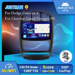10 android 10 car radio multimedia video player for dodge caravan 4 for chrysler grand voyager rs 2000 2012 gps serero bt obd2 free global shipping