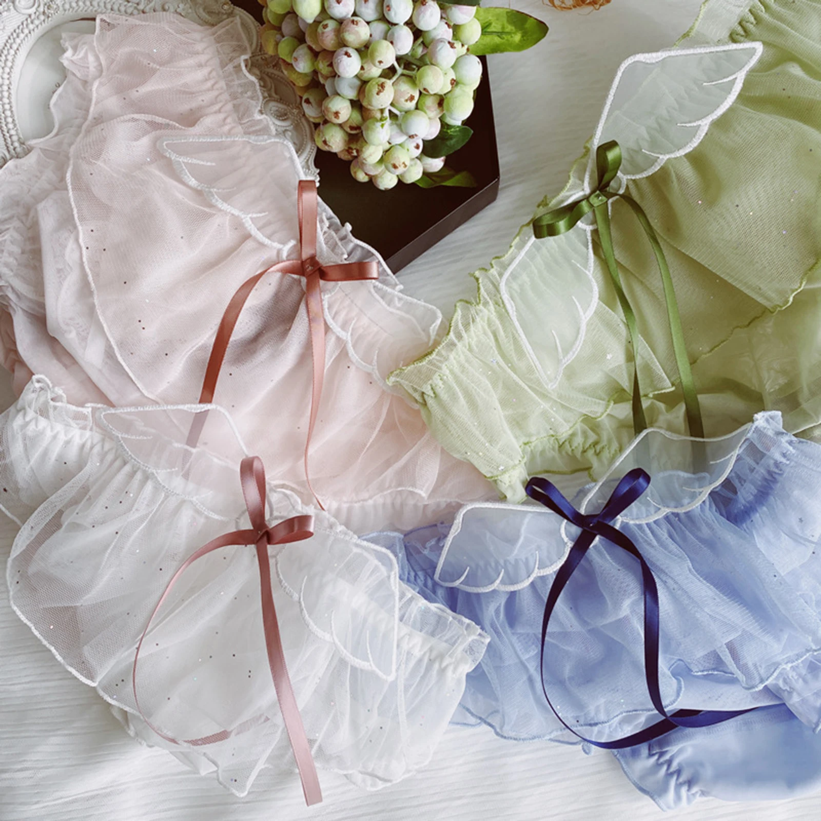 

Japanese Womens Girls Mesh Panties Briefs Lolita Underpants Underwear Intimates Comfy J55