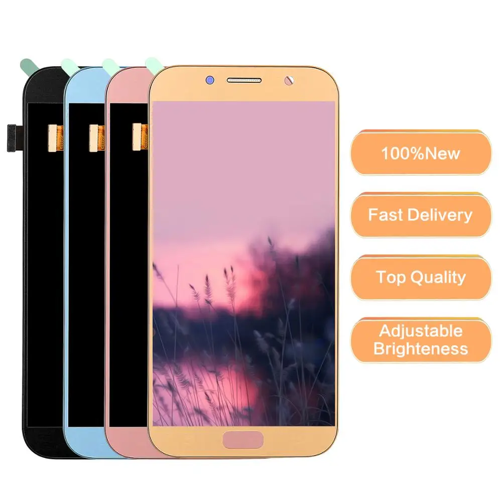 5.7&quot LCD For Samsung Galaxy A7 2017 Display A720 SM-A720F A720M High Quality with Touch Screen Digitizer Assembly | Мобильные