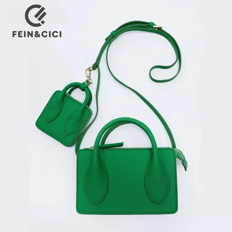 Дизайнерская сумка через плечо комплект из 2 предметов женская модная