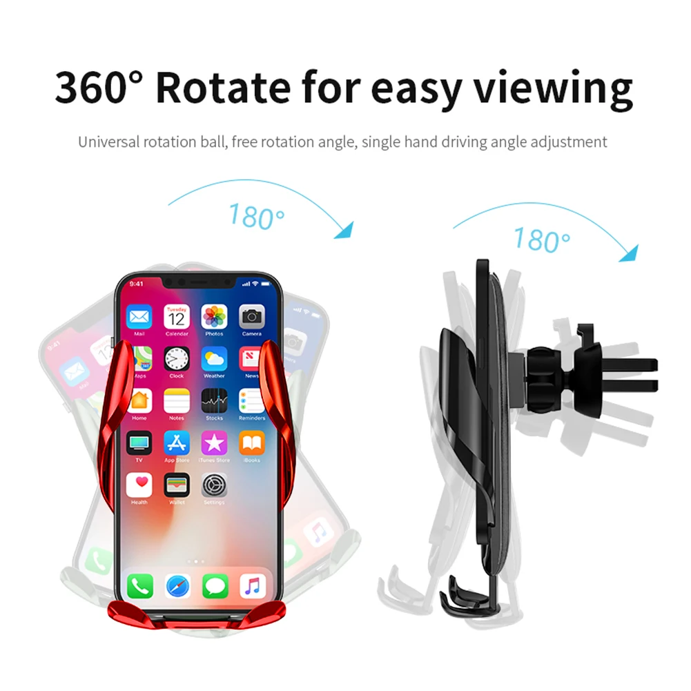 M06 Car Phone Holder Air Vent Smartphone Mount 360 Rotation Cellphone Stand Support for 4-6.5 inch Mobile 132*112*45 mm | Мобильные