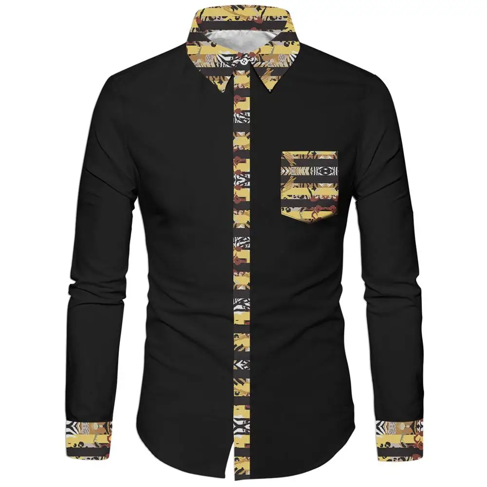 

Мужская однобортная рубашка, Повседневная Однотонная рубашка в стиле хип-хоп, с длинным рукавом, европейский размер, осень 2019