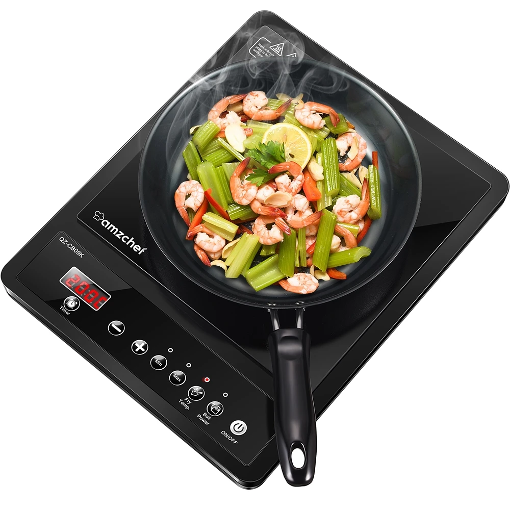 

Индукционная плита Amzchef, 2000 Вт, керамическая стеклянная плита