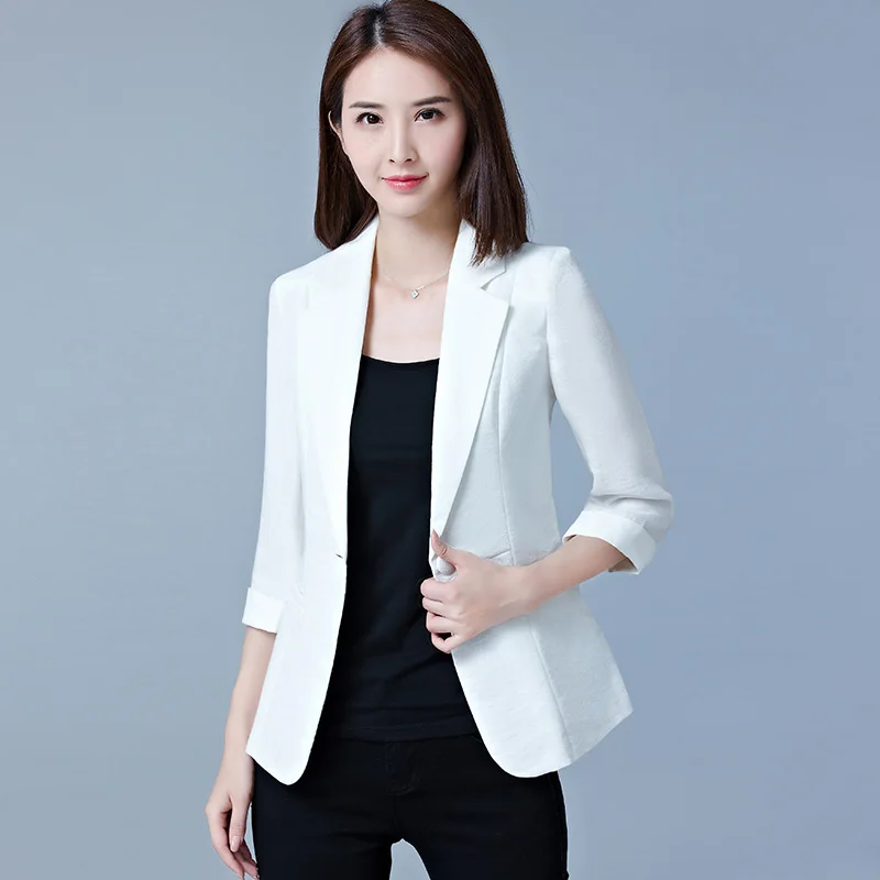 

Plus Size 5XL Women BlazerNew Formal Blazers Lady Office Work Suit Jackets Coat Casual Loose Tops Long Sleeve Femme Blazer