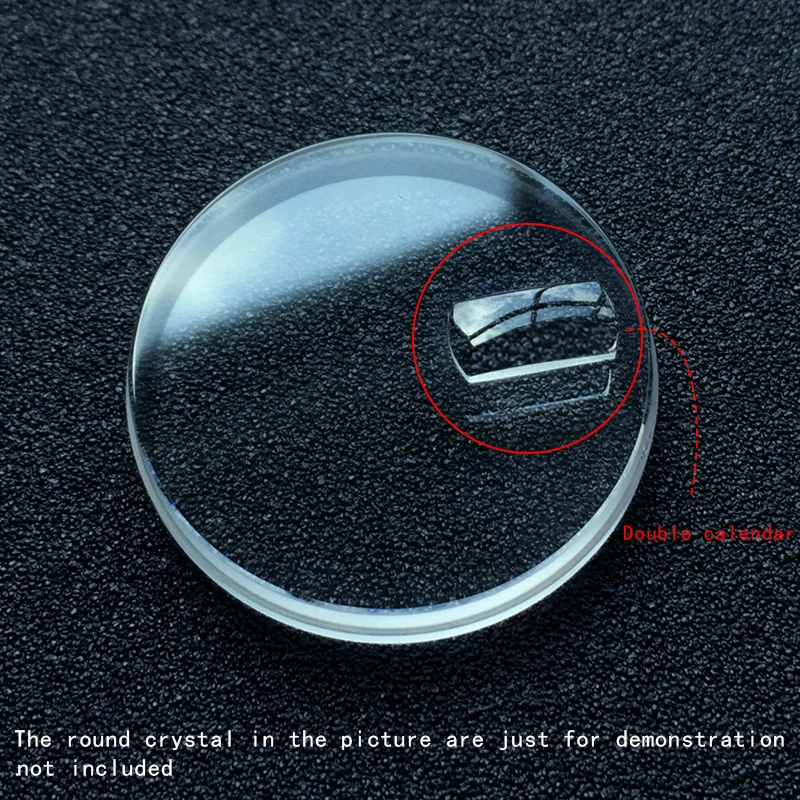 Стекло для часов с двойным календарем минеральное стекло датой кристальная