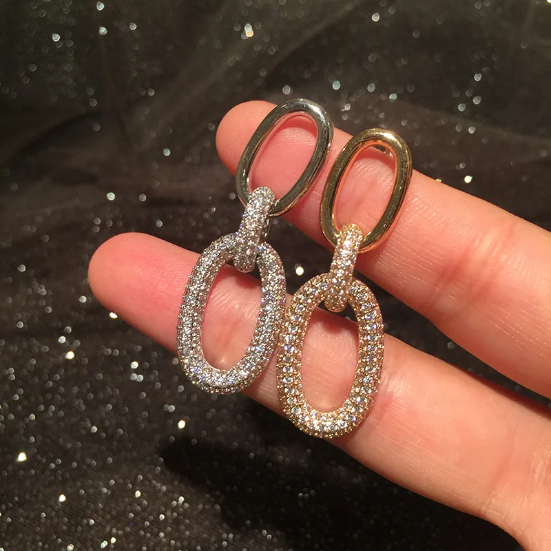 

Серьги-цепочки из серебра 2021 пробы в европейском и американском стиле