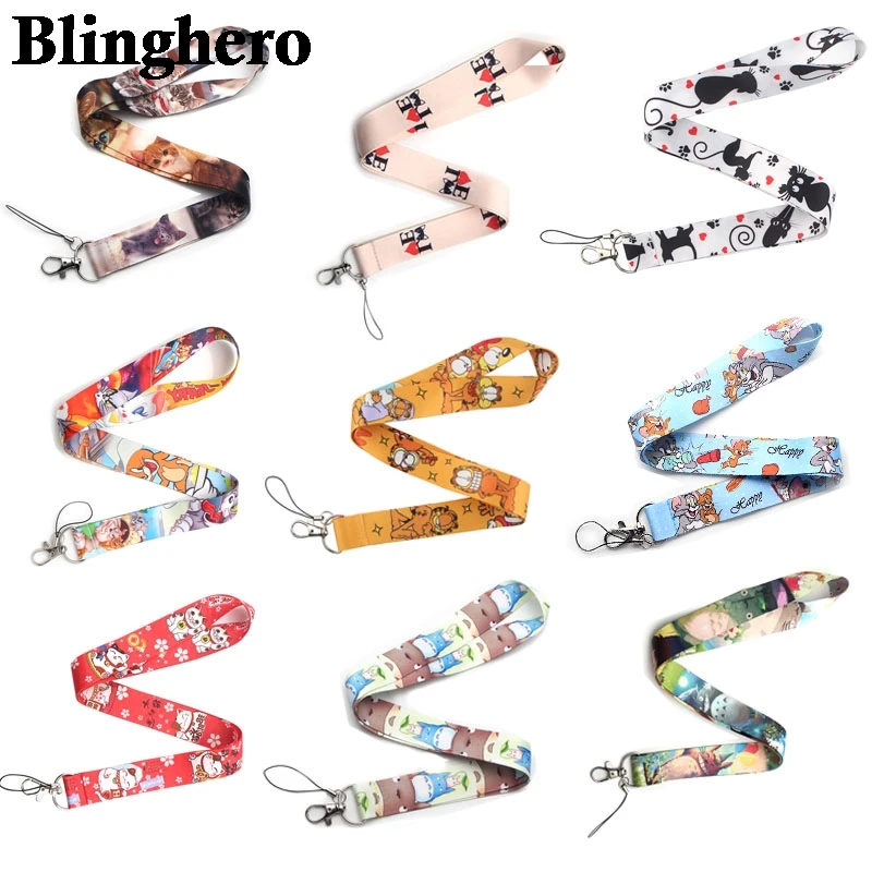 CA1092 9 Стиль Демон Slayer ремешки аниме шейный ремень телефонные КЛЮЧИ ID держатель