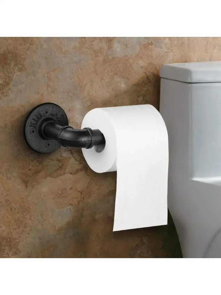 Рустикальный держатель для туалетной бумаги в индустриальном стиле сверхмощный