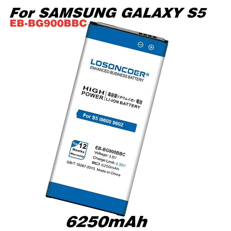6250 мА/ч, EB-BG900BBC для samsung Galaxy S5 Батарея G900 G900S G900I G900F G900H i9600 i9602 i9605 G900T G9008 G9006W EB-BG900BBE