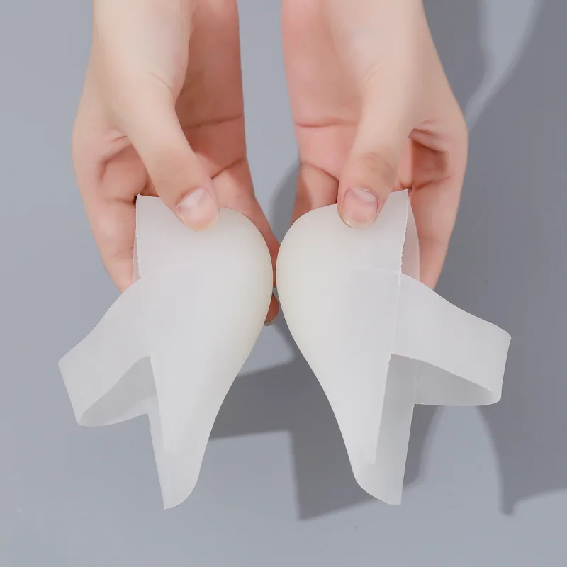 New Heel pad Invisible heightening insole silicone physical bionic interior heightening protection heel insoles for shoes 2-6