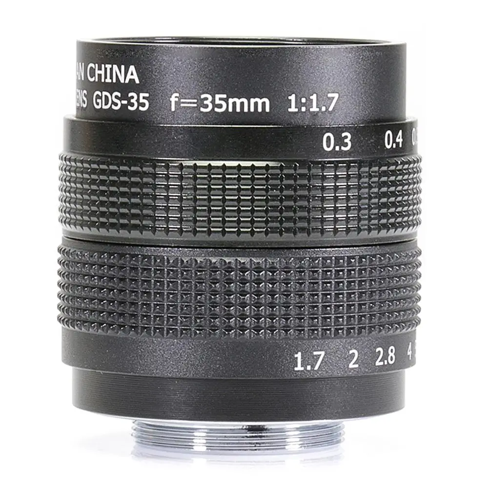 Фуцзянь 35 мм F1.7 Большая диафрагма CC TV Movie C Mount объектив для Olympus Micro 4/3 Mirroless