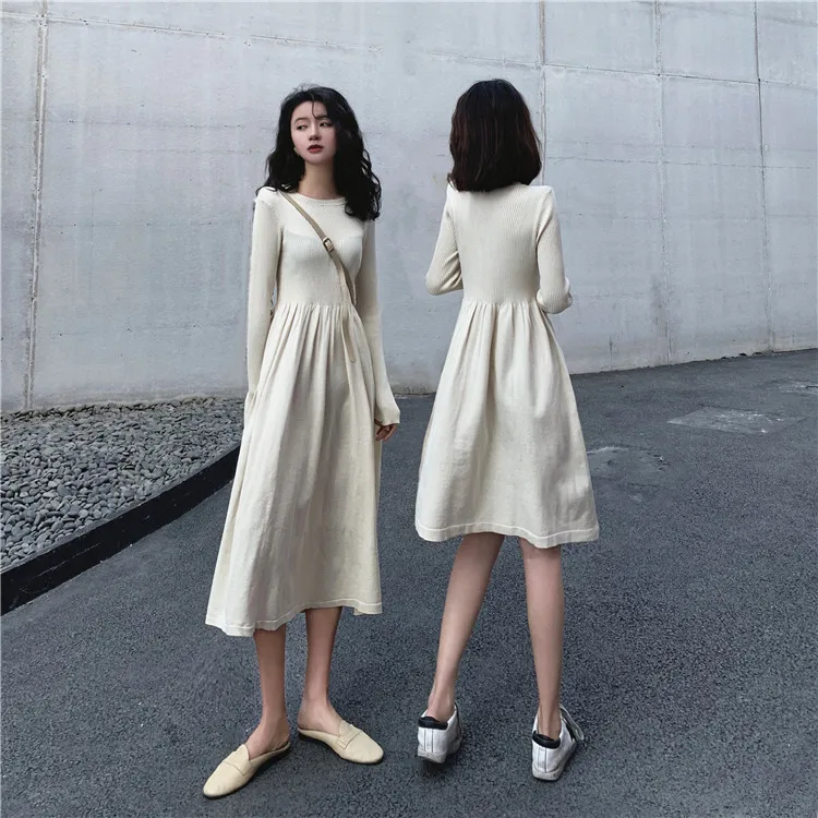 Фильм-видео-4306 #4307 #2019 осенние подружки круглый вырез длинный рукав вязать