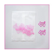 pig-20pcs 18 шт. милые декоративные велосипедные жесты животные скрепки для бумаги необычной формы скрапбук Памятка Скрепка металлическая закладка скрепки канцелярские принадлежности - Цвет: pig-20pcs