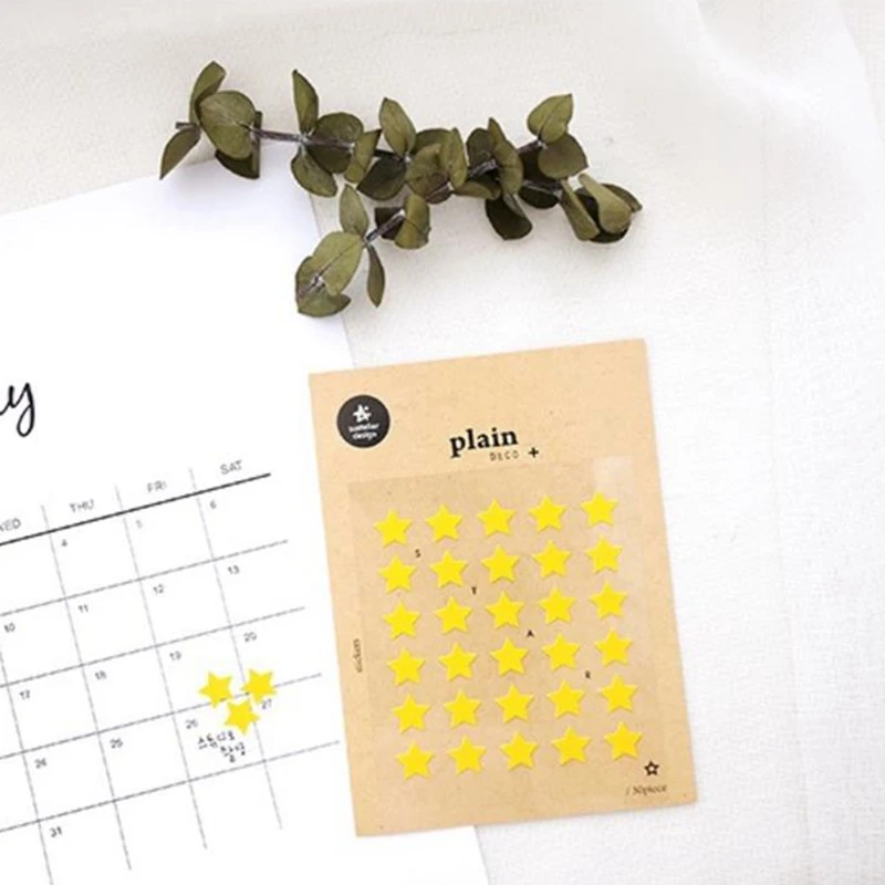 Наклейки Suatelier в виде мини сердца и звезд материал для скрапбукинга планировщик