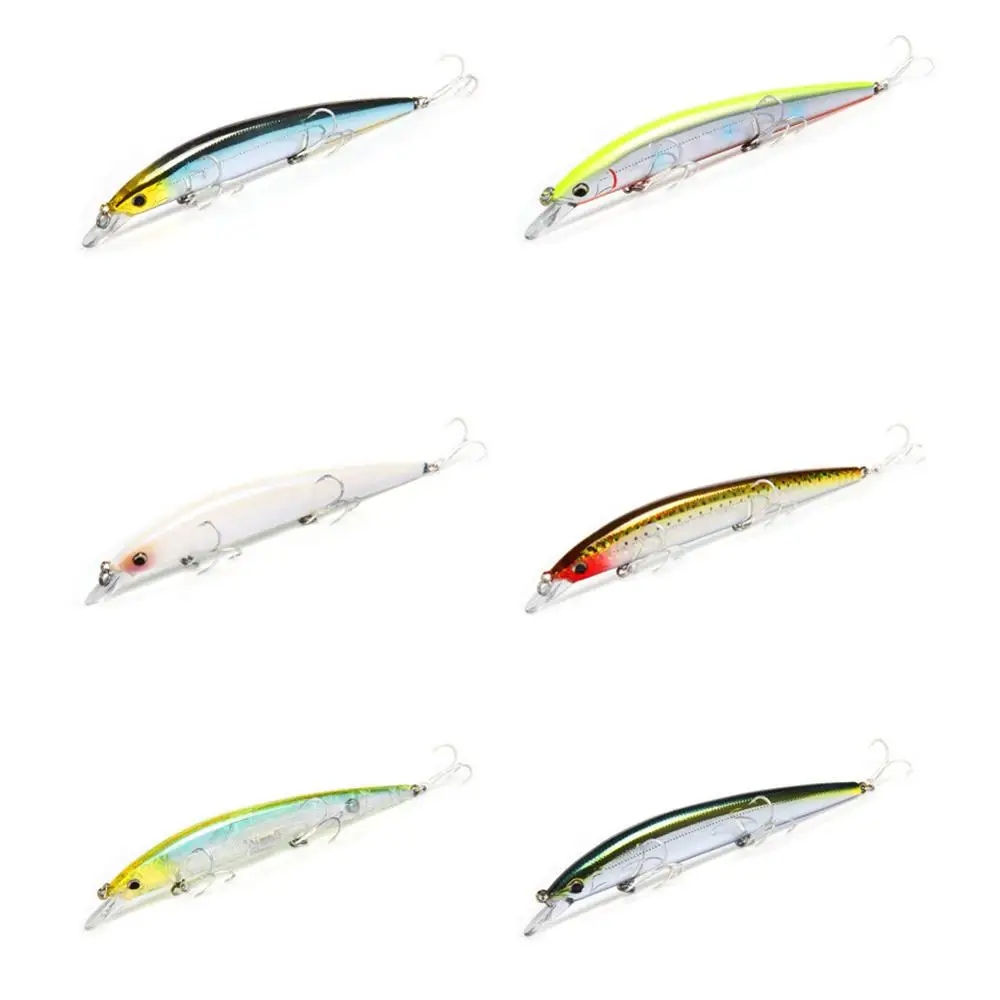 128mm 14.8g Fishing Bait Floating depth 0.8-1.2m With Hooks Swivels Tackle Kits Outdoor Accessories | Спорт и развлечения