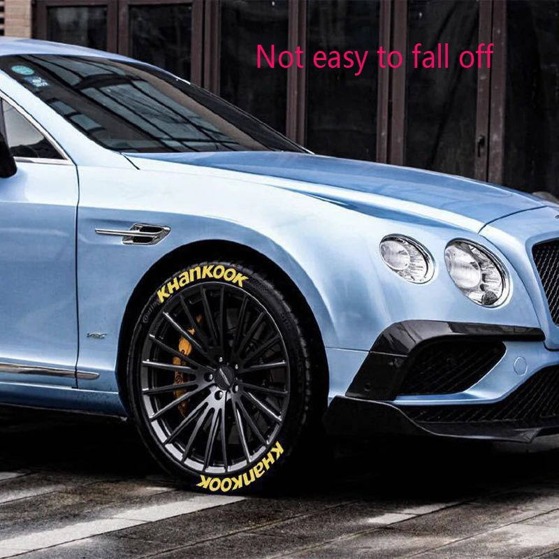 Универсальная автомобильная наклейка 5 цветов шина протектор 3D буквы