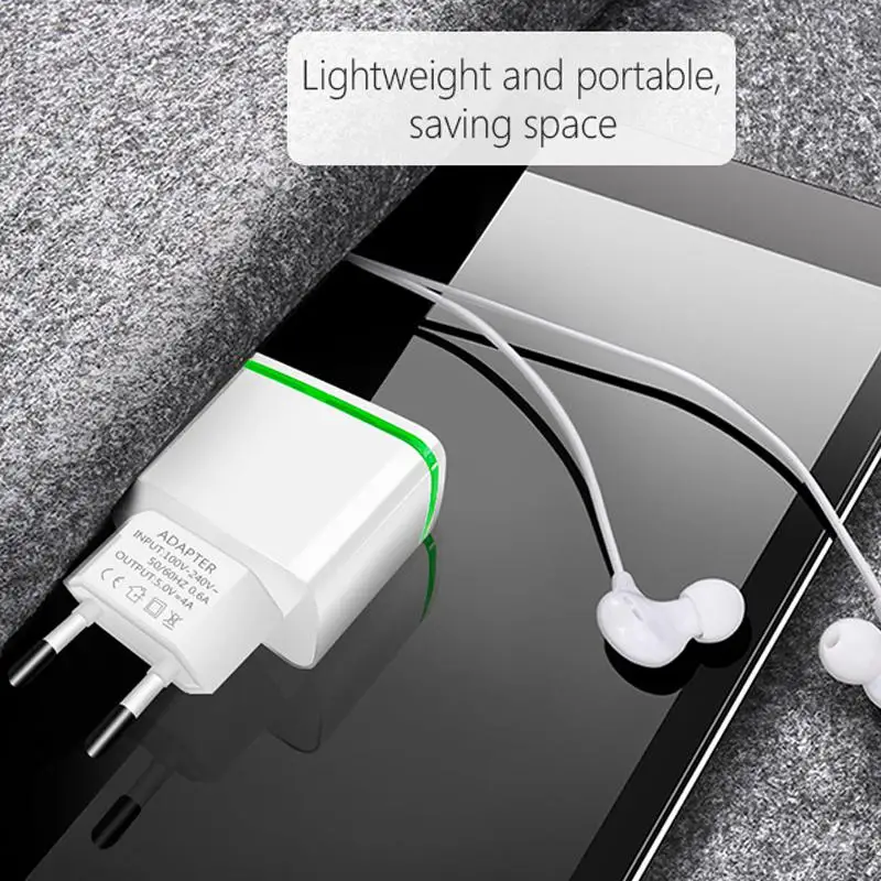 Штепсельная Вилка BEESCLOVER EU адаптер для быстрой зарядки и путешествий 4 USB