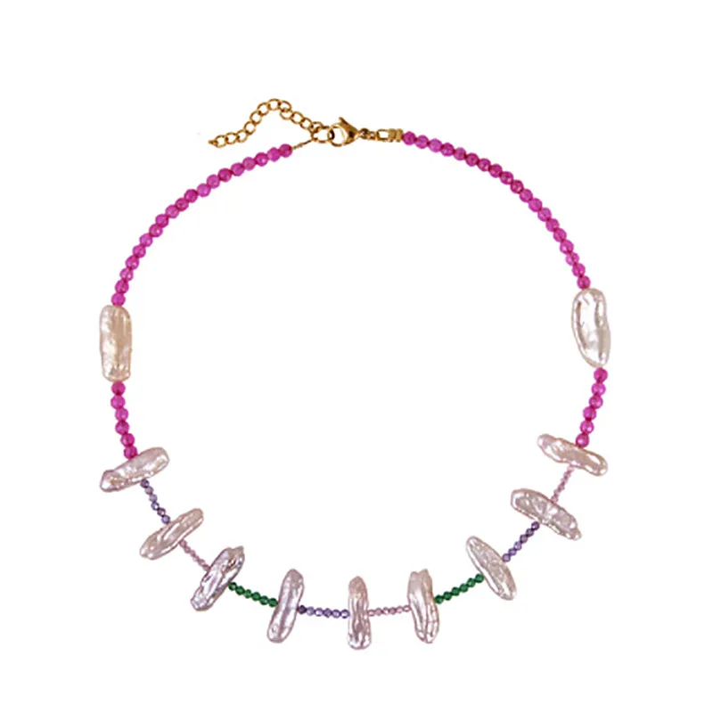 Ожерелье с подвеской из пресноводного жемчуга в стиле барокко | Украшения и