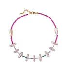 Ожерелье с подвеской из пресноводного жемчуга в стиле барокко