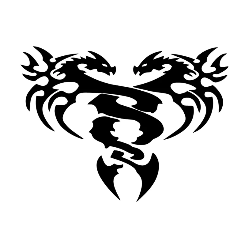 

Creative Personality Ssangyong Totem Exquisite Car Stickers PVC Window Bumper High-quality Decal Decoration Waterproof Sunscreen
