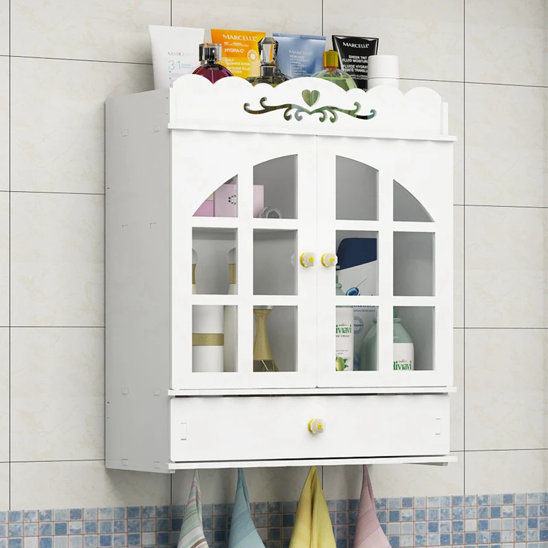 Шкафы для ванной комнаты настенная перфорированная полка туалетного шкафа