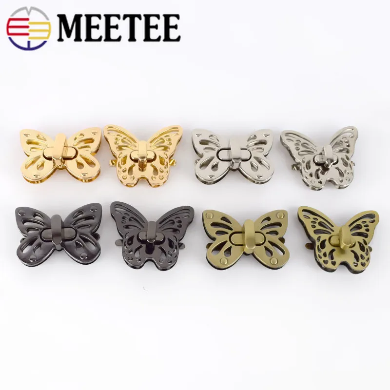 Meetee 2/5 шт. женские застежки для сумок металлические поворотные аксессуары
