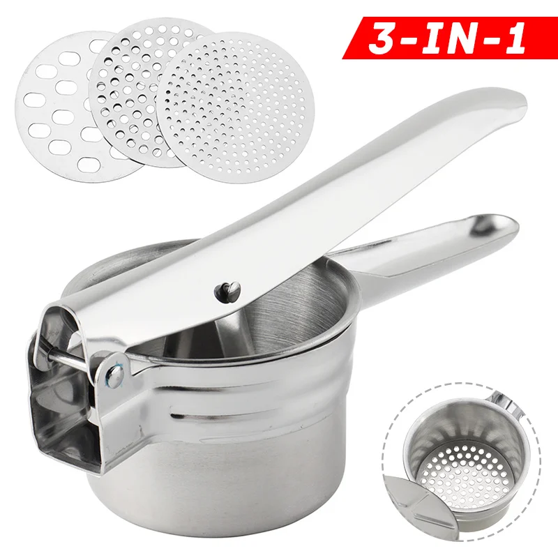 

Соковыжималка для картофеля из нержавеющей стали, пресс для фруктов, овощей, дробилка, пресс для чеснока, кухонные инструменты