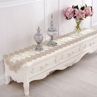 lace table runner table flag tablecloth european rectangular table cloth tv cabinet cover cloth wedding decoration