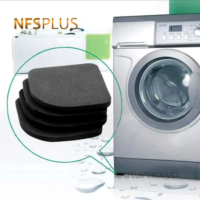 

Washing Machine Anti Vibration Pad Non Slip Shock Mat 4PCS/SET Fridge Furniture Electric Appliances Protecting Floor Mats Pads