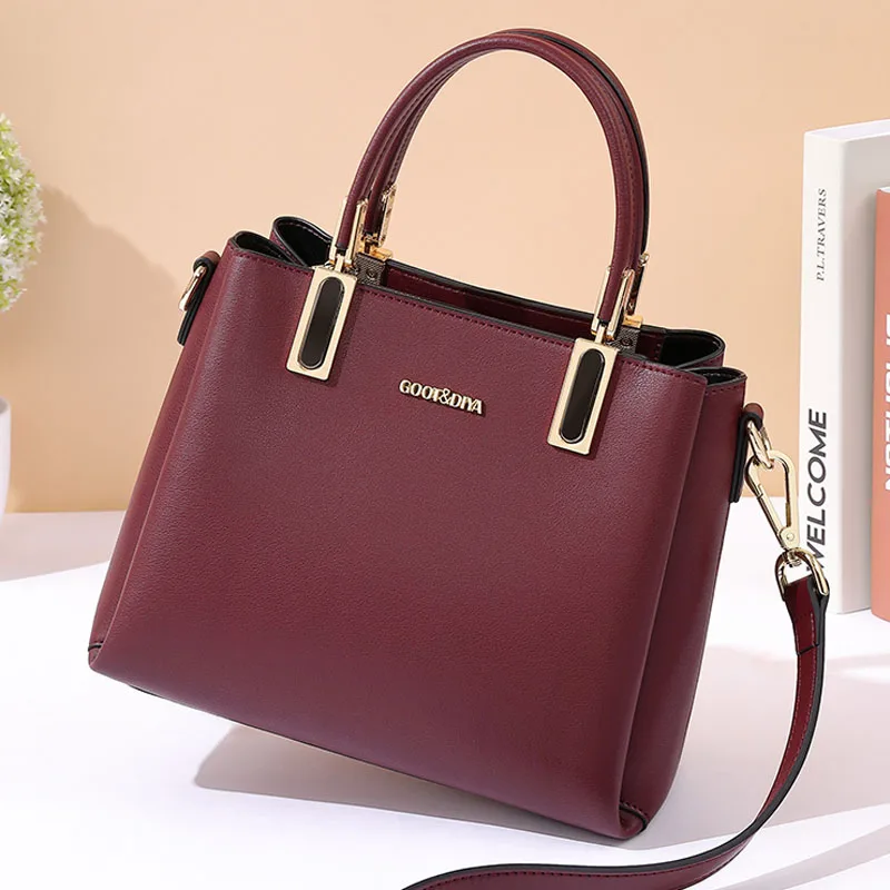 

New Genuine leather handbags, new fashion, atmospheric handbags, women's wild shoulder bags, ladies bags, messenger bagsWomen Ba
