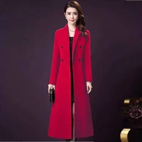 elegant light tan autumn winter women coat office lady long sleeve windproof coat new fashion windbreaker 2021
