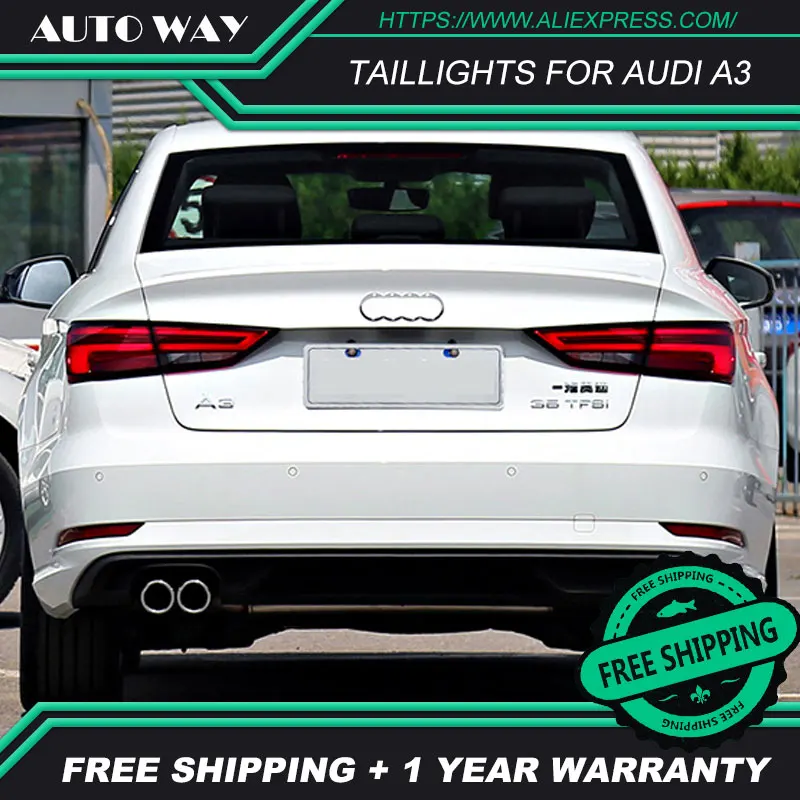 Автомобильный Стайлинг задний фонарь чехол для Audi A3 S3 2013-2016 светодиодные задние