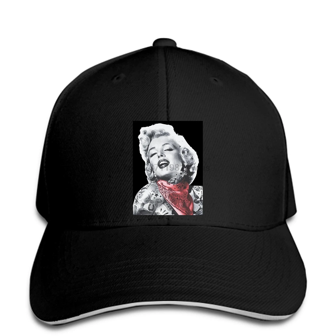 Marilyn Monroe Бандана с татуировкой бейсболка Сексуальная Ретро модель мужская белая
