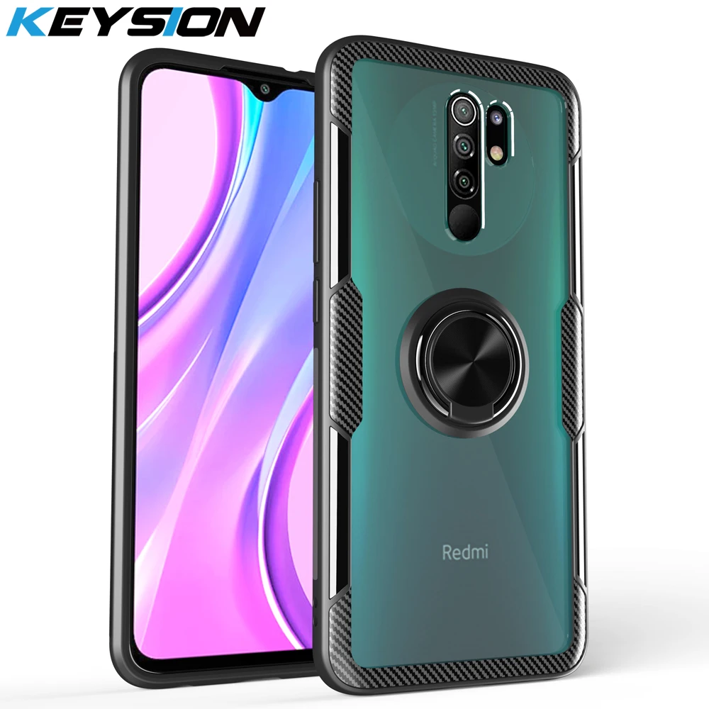 Противоударный чехол KEYSION для Redmi 9 прозрачный накладка на заднюю панель телефона