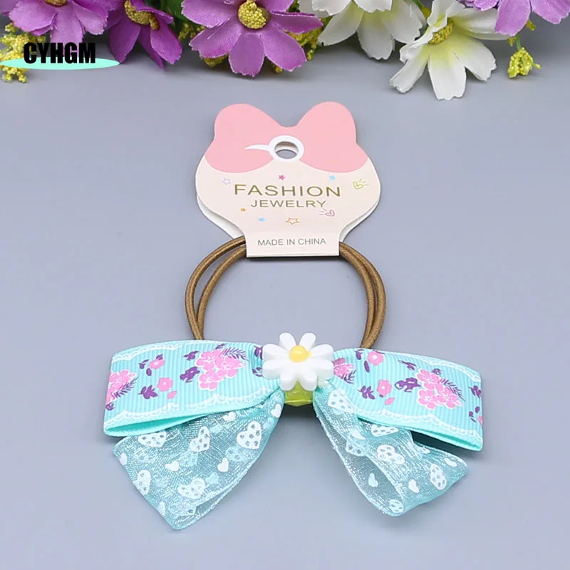 Новая мода корейский шелк резинка для волос аксессуары женщин резинки обтянутая